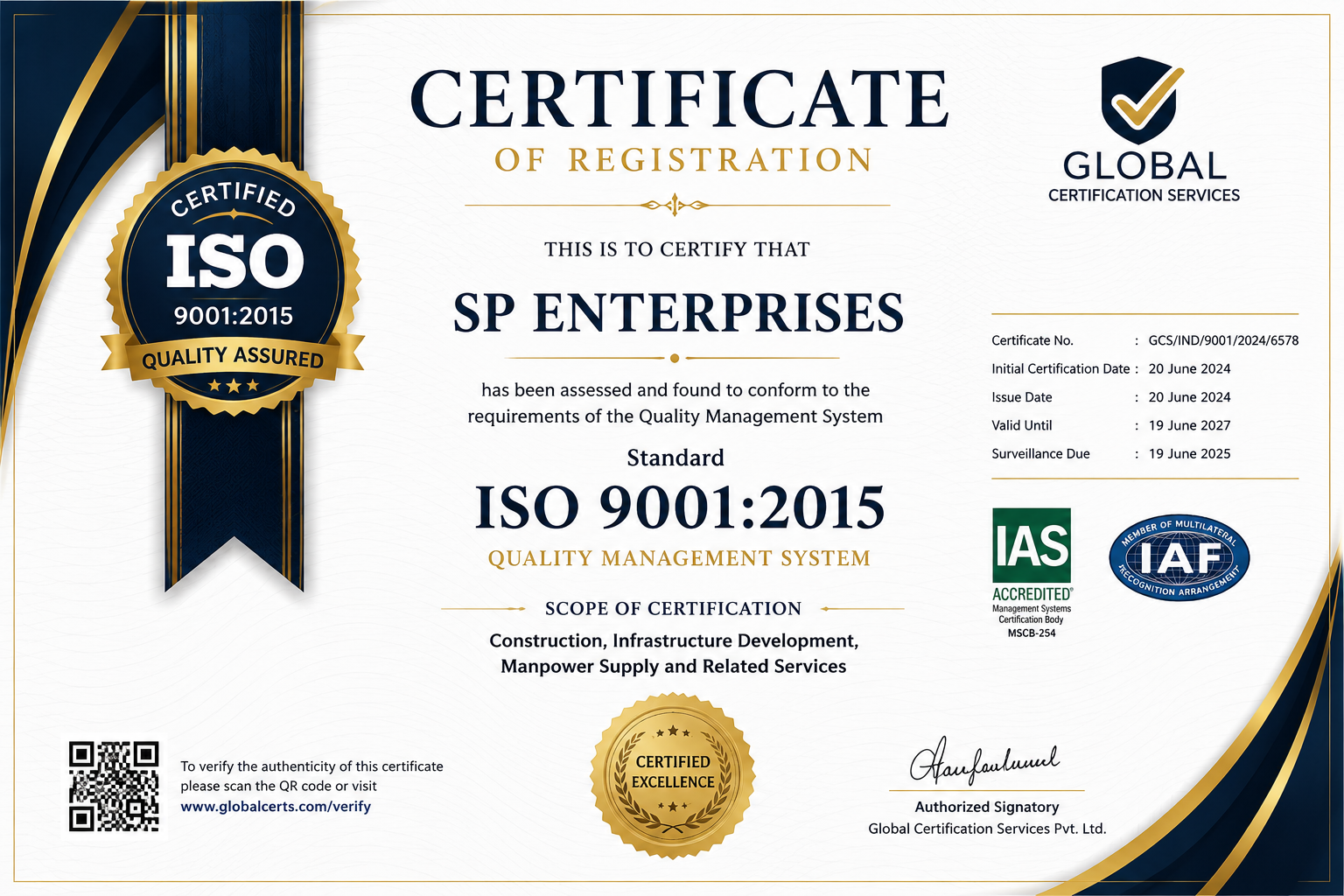 ISO Certificate